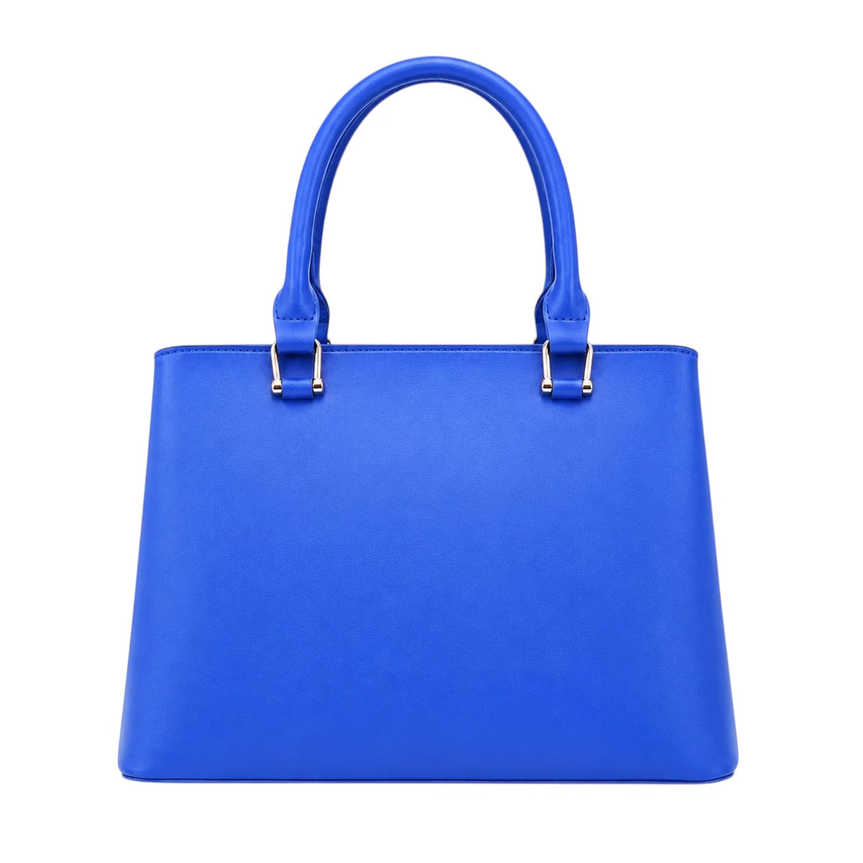 Tottic Blue Leather Organizer Handbag For Women